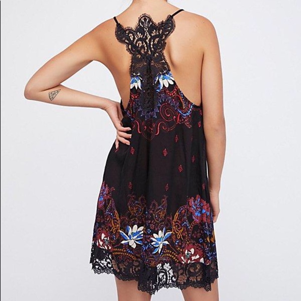 Free People Who’s Sorry Now Lace Shift Dress - S